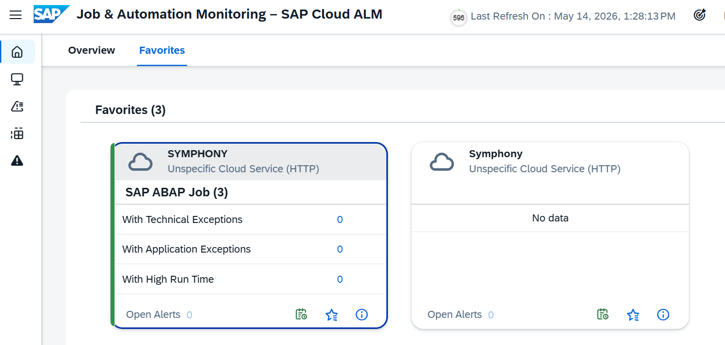 Symphony SAP ABAP Job Selection Screen